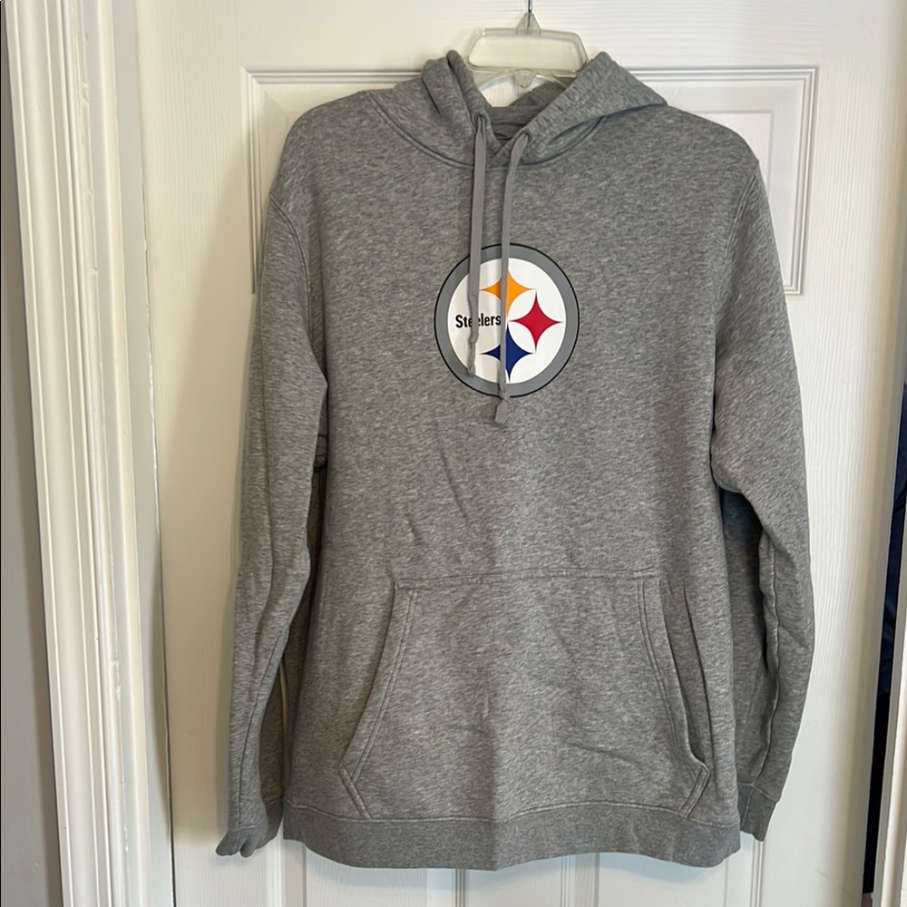 Gray Nike Steelers Hoodie